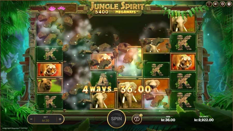 Jungle Spirit Mega gevinst screenshot