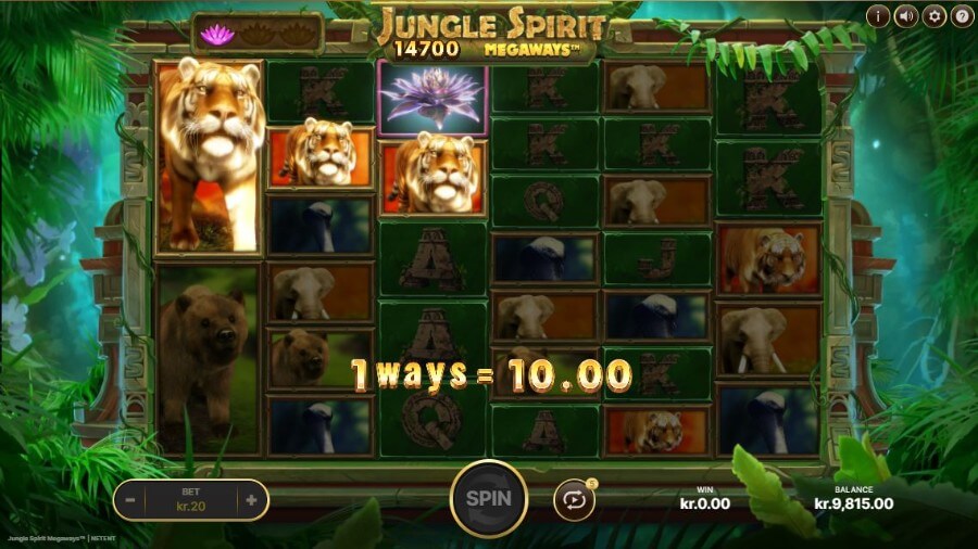 Jungle Spirit Mega ny gevinst screenshot